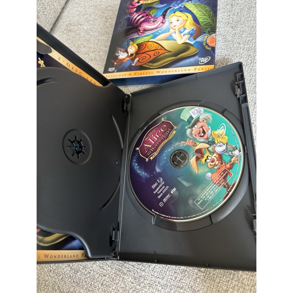 Disney DVD Lot Of 4 Platinum Edition 2 Disc Set Little Mermaid Snow White Alice - Picture 15 of 16